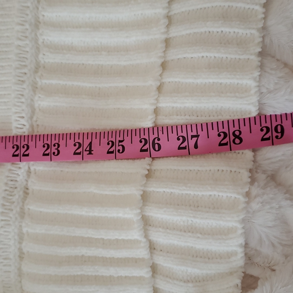 Womens Cream High low sweater - Picture 8 of 8